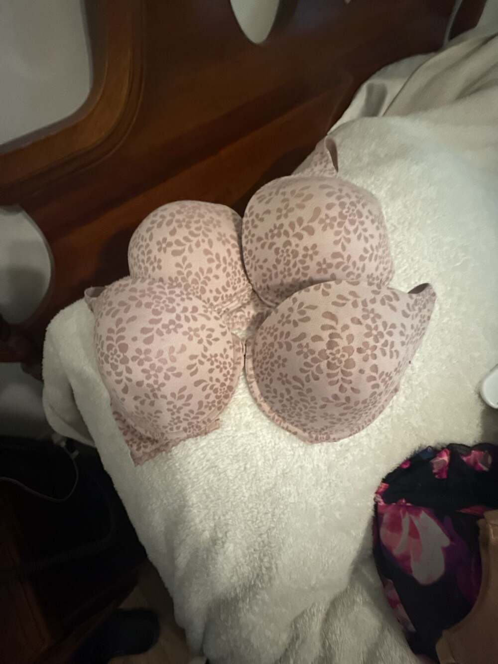 Adore Me Floral Print T-Shirt Bra 32DDD